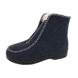 PADERO Hausstiefel Hüttenschuhe Hausschuh warmes Schurwollfutter
