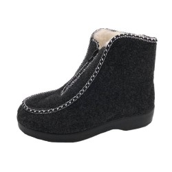PADERO Hausstiefel Hüttenschuhe Hausschuh warmes Schurwollfutter