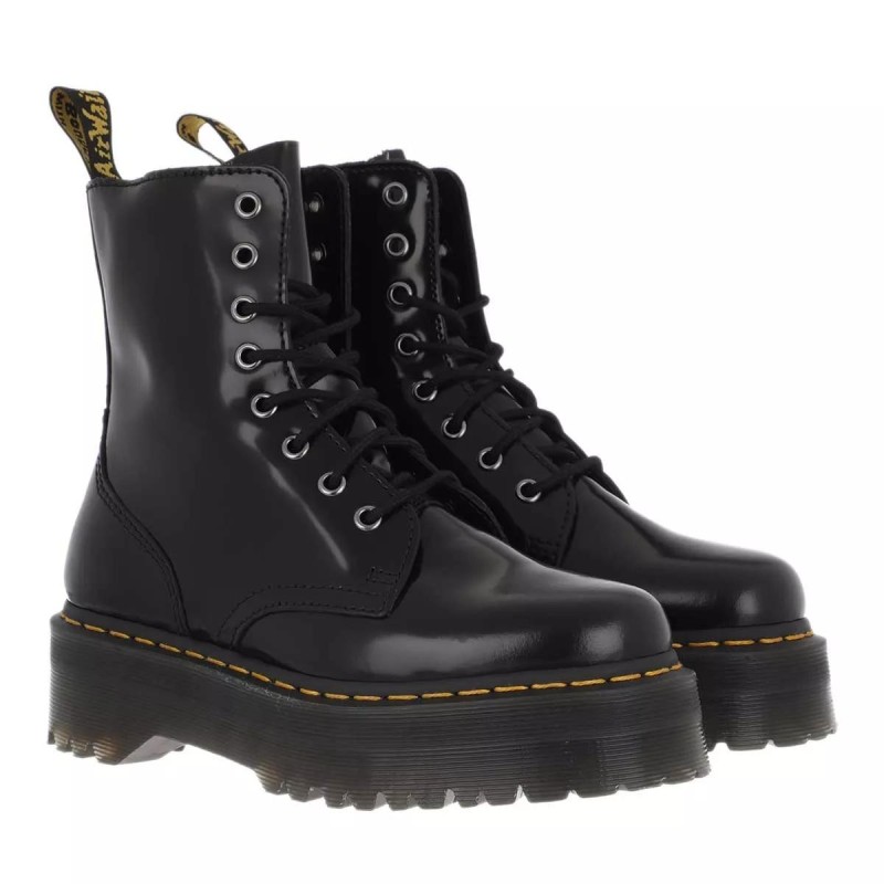 Stiefeletten schwarz Schnürstiefel 36