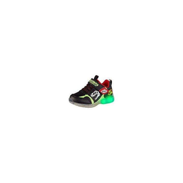 Skechers Illumi Brights Dino Glow Jungen schwarz|schwarz