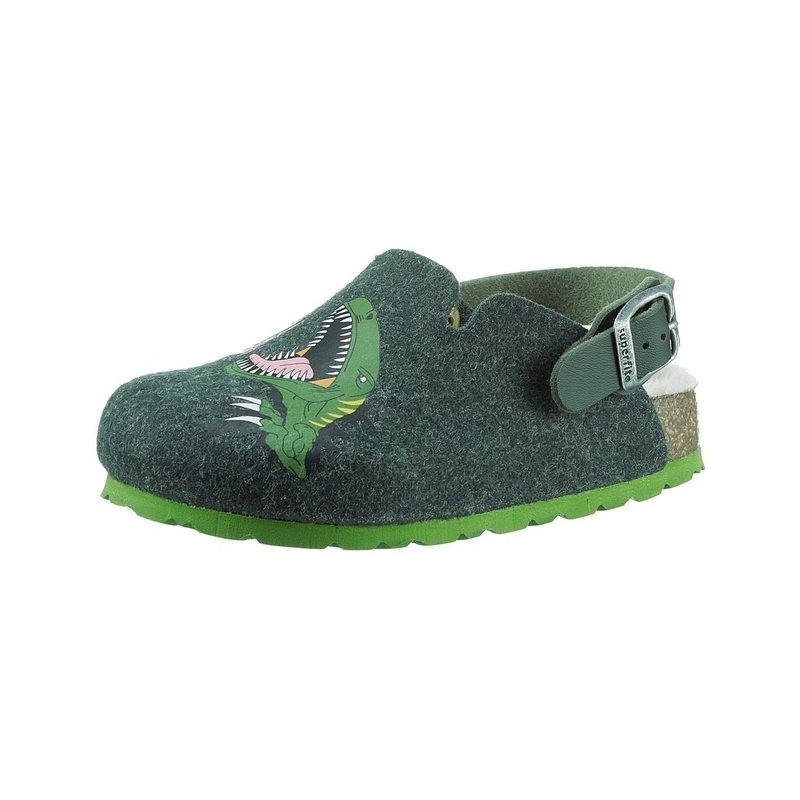 Superfit FUSSBETTPANTOFFEL WMS: mittel Pantoffel mit wärmender Kunstfell-Innensohle