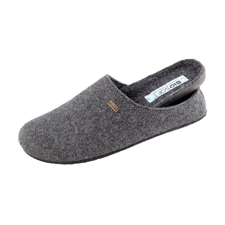 Biosoft Comfort & Easy Walk Biosoft Filz Hausschuhe Herren Größe 42 - 46 Mister Cosy, Hausschuhe Hausschuh