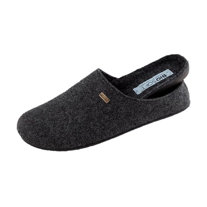 Biosoft Comfort & Easy Walk Biosoft Filz Hausschuhe Herren Größe 42 - 46 Mister Cosy, Hausschuhe Hausschuh