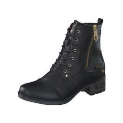 Mustang Schnürstiefelette Damen schwarz|schwarz