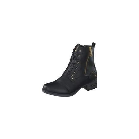 Mustang Schnürstiefelette Damen schwarz|schwarz