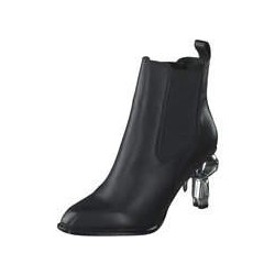 Karl Lagerfeld Ikon Heel Ankle Gore Boot Damen schwarz|schwarz