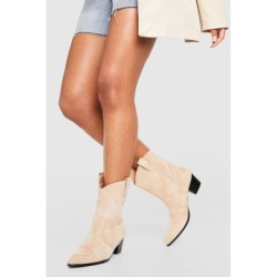 Basic Western Cowboy-Stiefeletten - Beige - 37, Beige