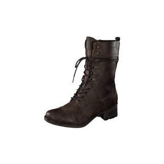 Mustang Schnürstiefelette Damen braun|braun