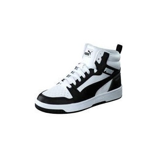 PUMA Rebound V6 Mid Jr Sneaker Mädchen|Jungen weiß|weiß|weiß|weiß|weiß