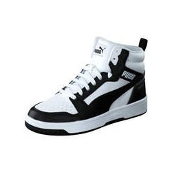 PUMA Rebound V6 Mid Jr Sneaker Mädchen|Jungen weiß|weiß|weiß|weiß|weiß