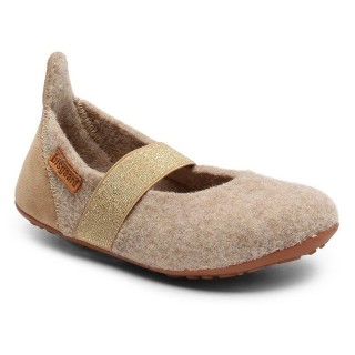 Bisgaard bisgaard ballet wool Hausschuh Ballerina, Schlupfschuh mit praktischem Gummizug
