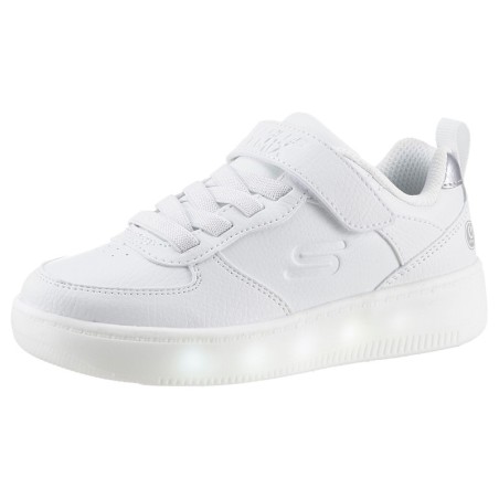 Skechers Sneaker "Blinkschuh SPORT COURT 92- SHOW MADDOX", Schnürschuh mit Blinkfunktion, Größenschablone zum Download