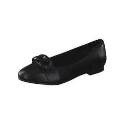 Marco Tozzi Ballerina Damen schwarz|schwarz