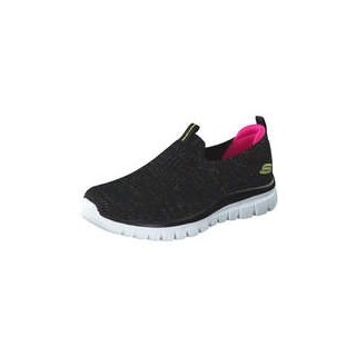 Skechers Slip On Sneaker Damen schwarz|schwarz