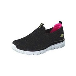 Skechers Slip On Sneaker Damen schwarz|schwarz