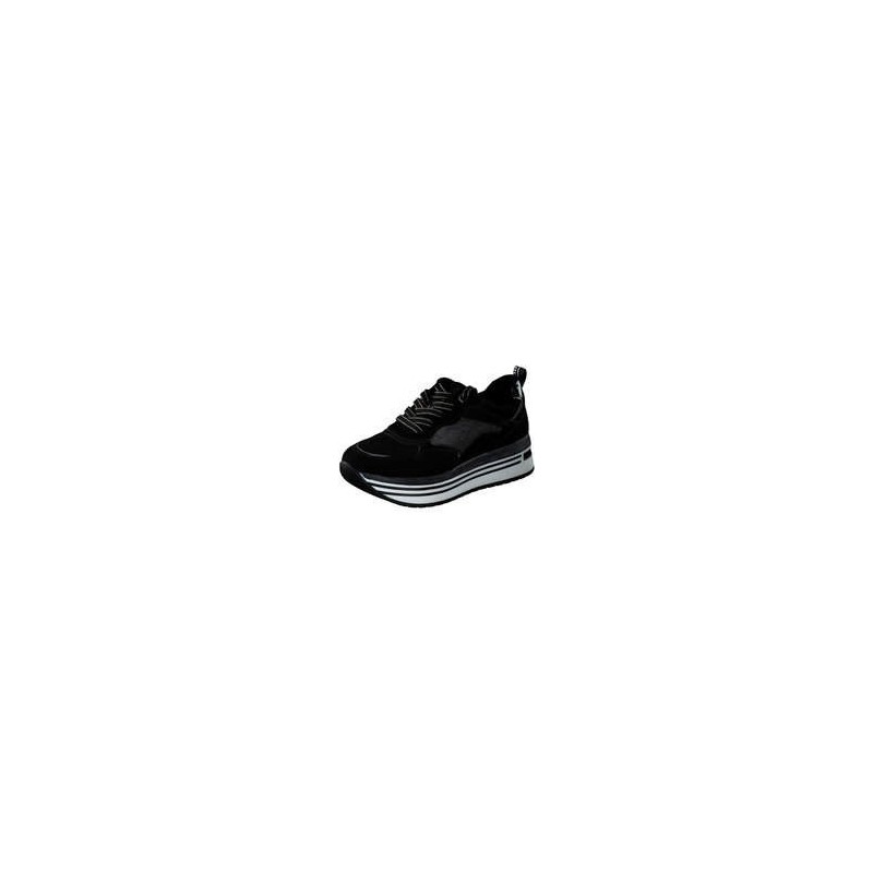 Marco Tozzi Plateau Sneaker Damen schwarz|schwarz|schwarz