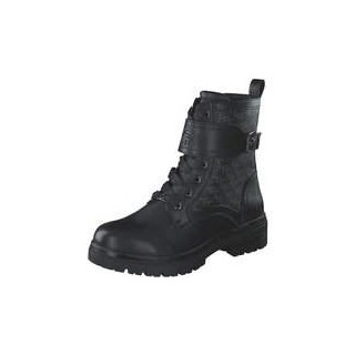 Tom Tailor Schnür Boots Damen schwarz|schwarz