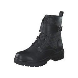 Tom Tailor Schnür Boots Damen schwarz|schwarz