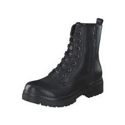 Tom Tailor Schnür Boots Damen schwarz|schwarz|schwarz