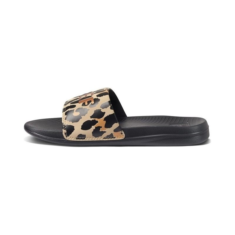 Reef One Slide Classic Leopard Schlappen