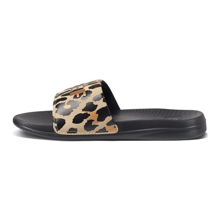 Reef One Slide Classic Leopard Schlappen