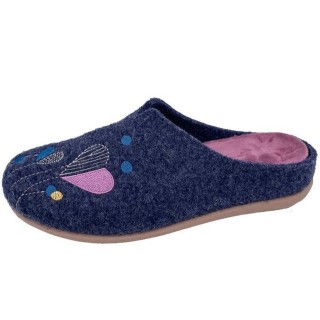 PADERO Damen Pantoffel Filz Hausschuh