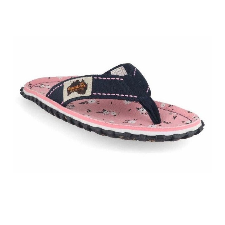 Gumbies Nachhaltiger Zehentrenner im Ditsy Design Hausschuh aus nachhaltigem Material