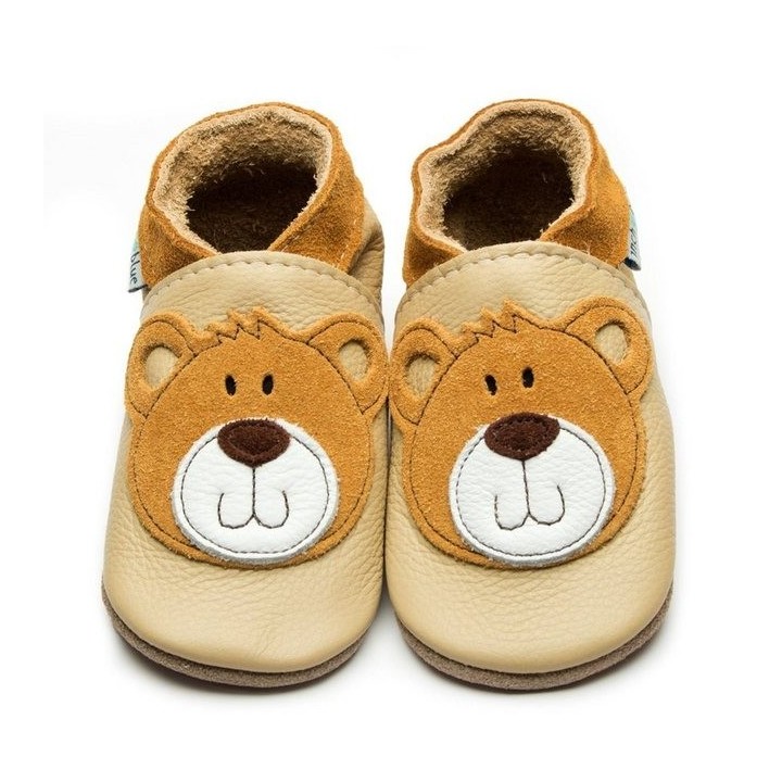 Inch Blue Inch Blue Babyschuhe Teddy Cream Lauflernschuh