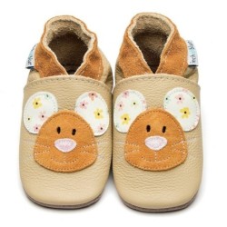 Inch Blue Inch Blue Babyschuhe Squeak Cream Lauflernschuh