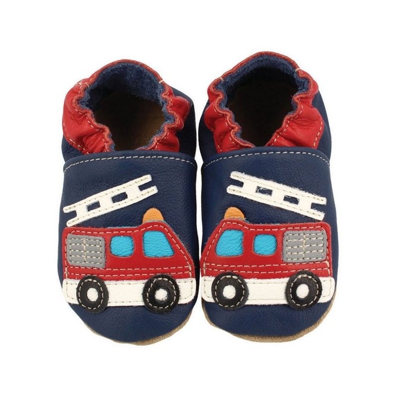 Beck Krabbelschuh Feuerwehr Krabbelschuh (weiche, leichte, flexible Lauflernschuhe, für die allerersten Schritte im Leben) ch