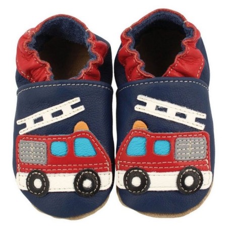 Beck Krabbelschuh Feuerwehr Krabbelschuh (weiche, leichte, flexible Lauflernschuhe, für die allerersten Schritte im Leben) ch