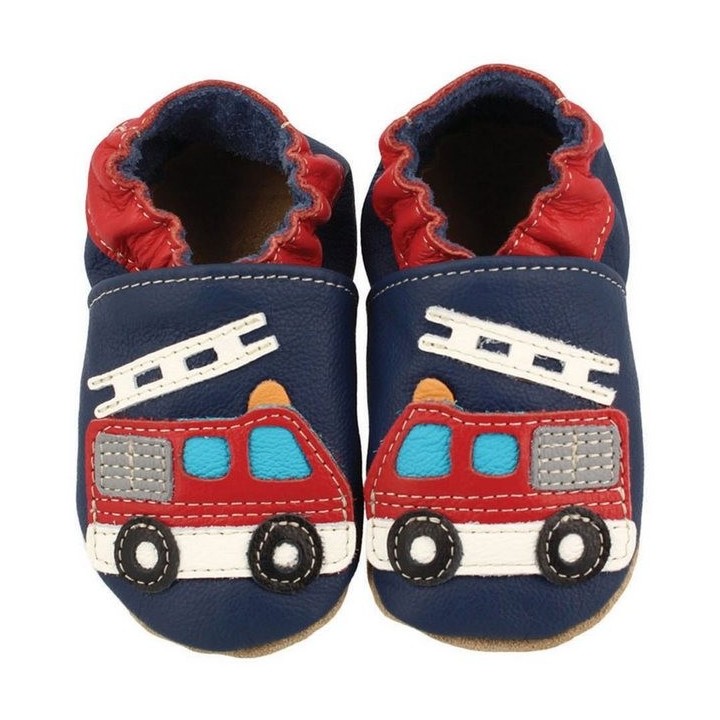 Beck Krabbelschuh Feuerwehr Krabbelschuh (weiche, leichte, flexible Lauflernschuhe, für die allerersten Schritte im Leben) ch