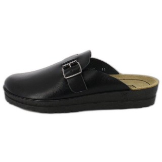 Beck Herren-Clogs Leo mit einer Schnalle Hausschuh (sehr bequeme Wohlfühl-Schuhe, für Zuhause und Draußen) Obermaterial und D