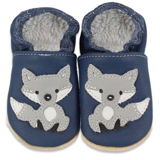 Beck Krabbelschuh Blue Fox mit Warmfutter Krabbelschuh (warme, weiche, flexible, leichte Schuhe, für die allerersten Schritte