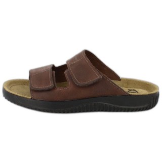 Beck Herren-Pantolette Ben mit Klettverschluß Hausschuh