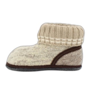 Beck Hüttenschuh Oetz Hüttenschuhe (aus Österreich, reine Schurwolle, für Kinder, Damen und Herren) atmungsaktiv, rutschfeste