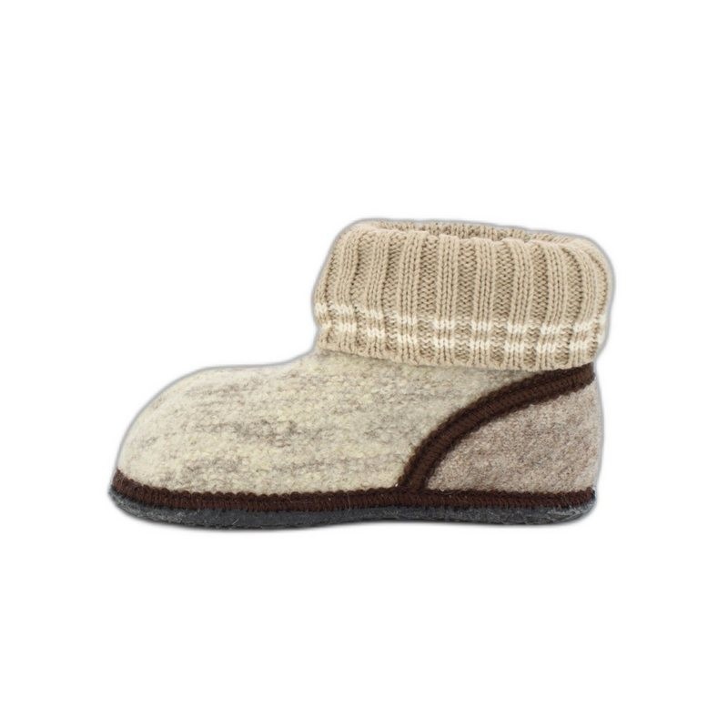 Beck Hüttenschuh Oetz Hüttenschuhe (aus Österreich, reine Schurwolle, für Kinder, Damen und Herren) atmungsaktiv, rutschfeste