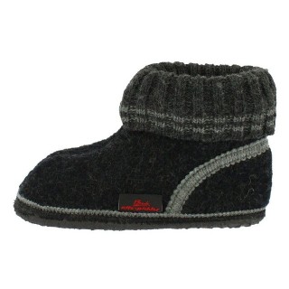 Beck Hüttenschuh Oetz Hüttenschuhe (aus Österreich, reine Schurwolle, für Kinder, Damen und Herren) atmungsaktiv, rutschfeste