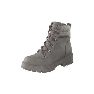 Tom Tailor Schnür Boots Damen grau|grau