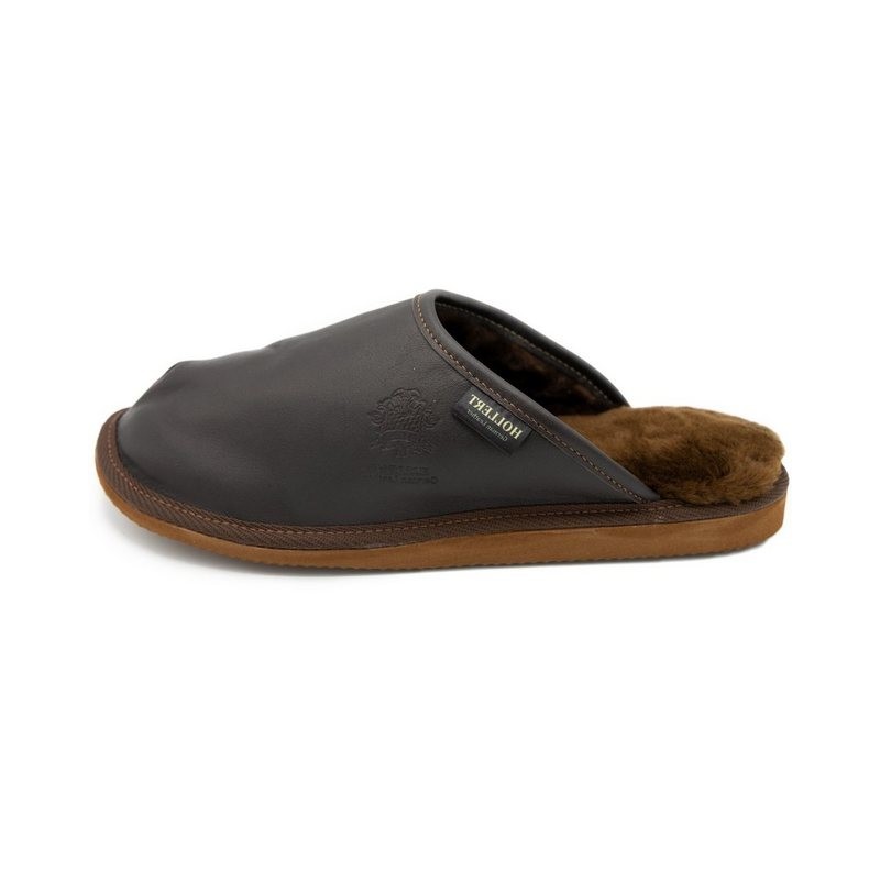 Hollert Hausschuh Herren Lammfell Hausschuhe Luitpold Merino Schaffell Echtleder