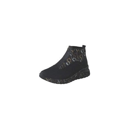 Rieker Sneaker Bootie Damen schwarz|schwarz