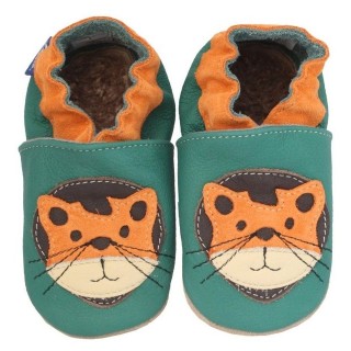 Beck Krabbelschuh kleiner Tiger mit Warmfutter Krabbelschuh (warme, weiche, leichte, flexible Schuhe, für die allerersten Sch