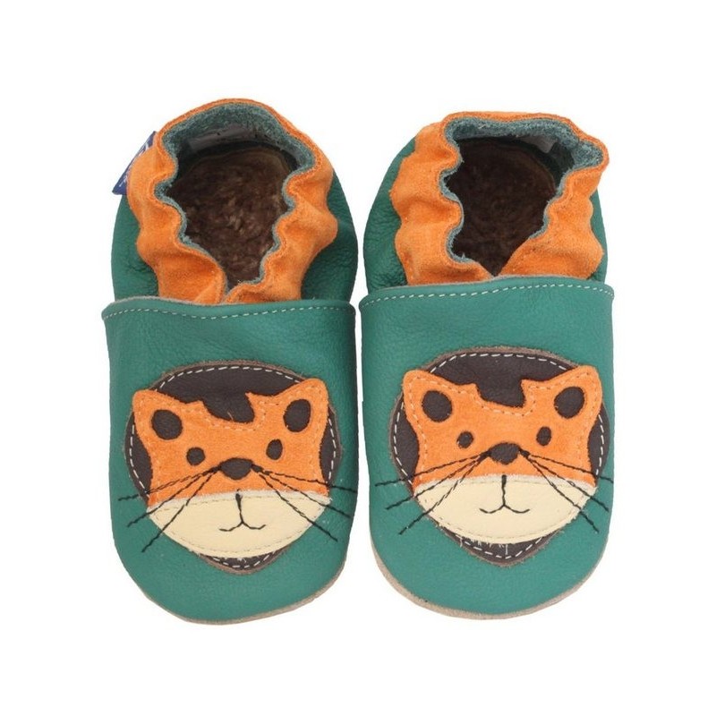 Beck Krabbelschuh kleiner Tiger mit Warmfutter Krabbelschuh (warme, weiche, leichte, flexible Schuhe, für die allerersten Sch