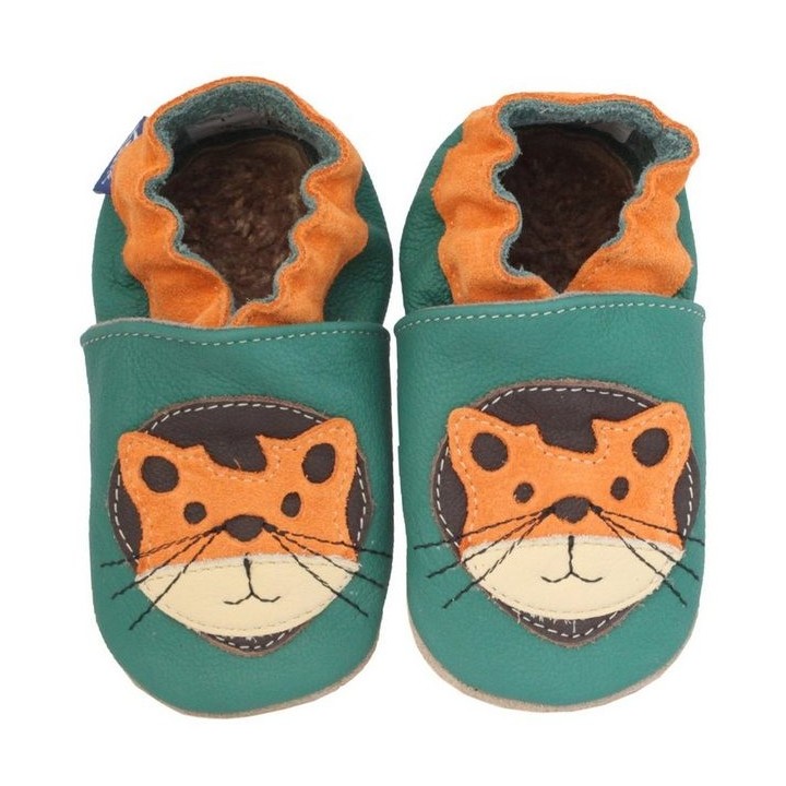 Beck Krabbelschuh kleiner Tiger mit Warmfutter Krabbelschuh (warme, weiche, leichte, flexible Schuhe, für die allerersten Sch