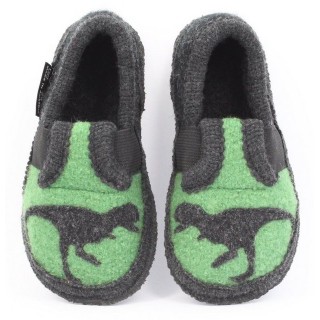 Beck Hüttenschuh Dino Hüttenschuhe (Original aus Österreich, coole Jungs-Hüttenschuhe für Kita, Schule und Zuhause) warmer at