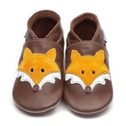 Inch Blue Inch Blue Babyschuhe Fox Chocolate Lauflernschuh