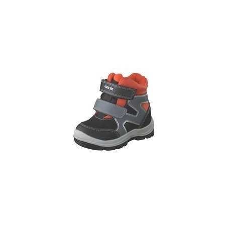 Geox B Flanfil Boy Klett Boots Jungen schwarz|schwarz|schwarz