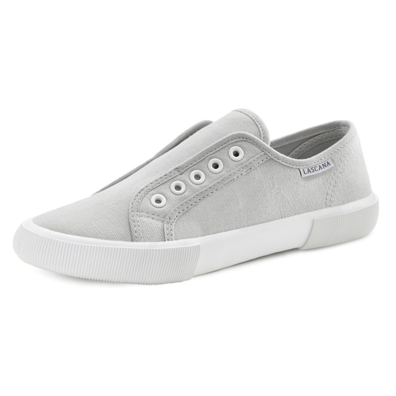 LASCANA Sneaker, Slipper, Halbschuh, Slip-On-Sneaker bequem zum Reinschlüpfen, Slip-Ons