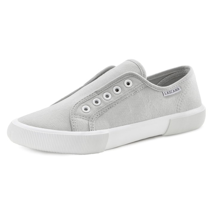 LASCANA Sneaker, Slipper, Halbschuh, Slip-On-Sneaker bequem zum Reinschlüpfen, Slip-Ons