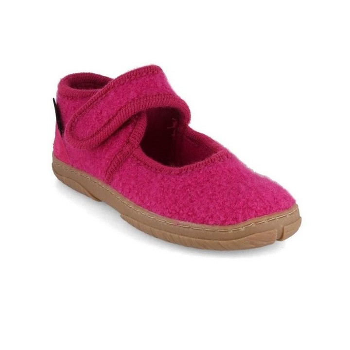 Haflinger Mädchen Klett Hausschuhe Feline, inka, Slipper, Winter Hausschuh atmungsaktiv